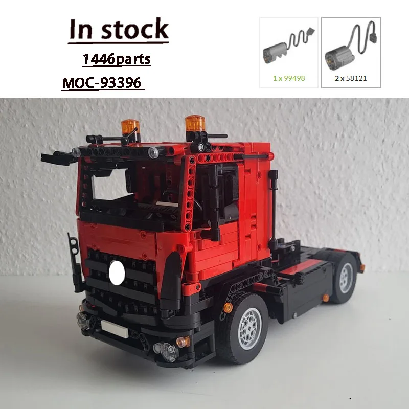 MOC-93396 Classic New Cargo Transport Semi-Trailer Truck Building Block Model, 1446Parts, MOC Boys' Children's Birthday Toy Gift