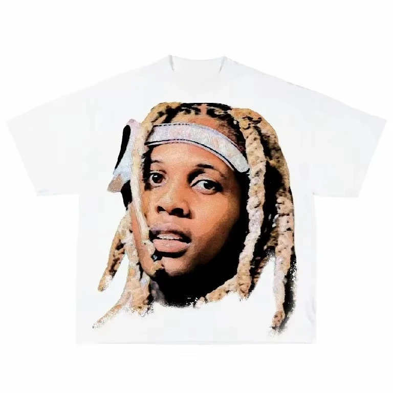 تي شيرت على الموضة الأمريكية Y2K ملابس رجالي على الطراز القوطي مطبوع عليها رسومات كبيرة الحجم تي شيرت قطني بأكمام قصيرة موضة الاتجاه #2