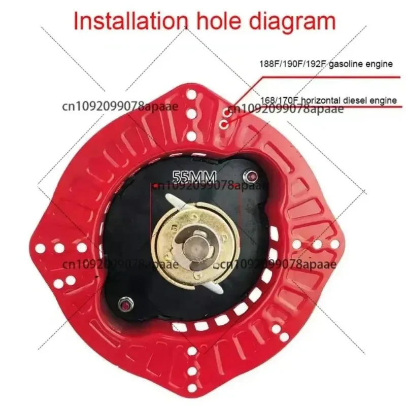 

Дизельный двигатель 188F 192F с легким запуском, ручной стартер, мотоблок, сельскохозяйственная техника, свободный стартер