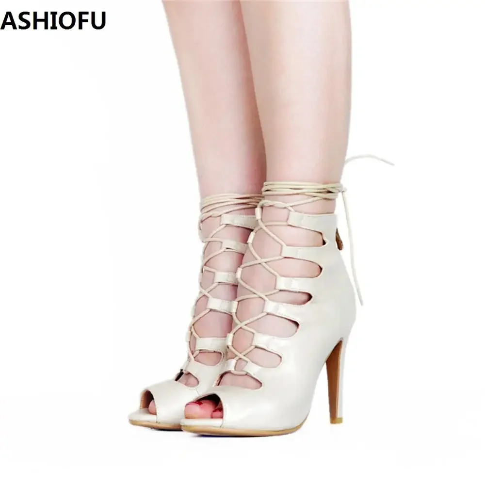 ASIOFU/Новинка, Лидер продаж, женские туфли-лодочки ручной работы на высоком каблуке, пикантные туфли для выпускного вечера с перекрестными ремешками, клубные модные вечерние туфли для двора