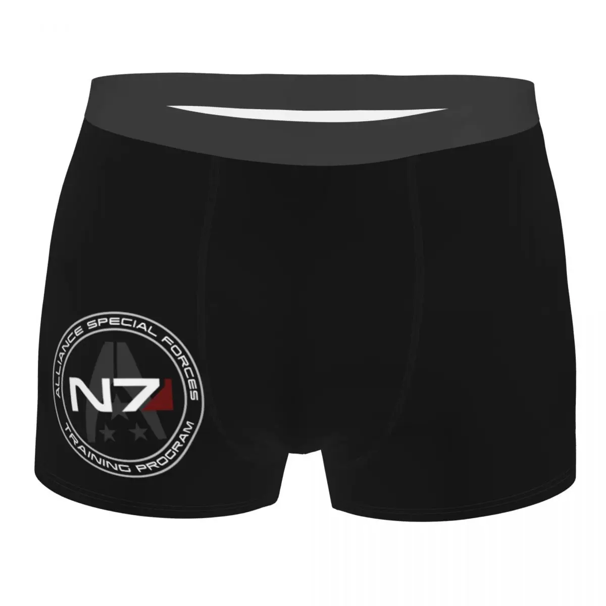 

Custom Alliance Mass Effect N7 Underwear Men Breathable Video Game Boxer Briefs Shorts Panties Soft Underpants For Male