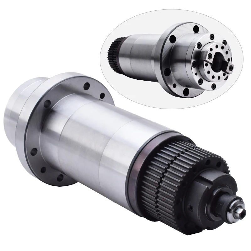 Bt30-90mm-6000rpm Belt Drive Atc Spindle Cylinder Cnc Spindle Servo Motor Bt30 Atc Spindle for Milling Metal