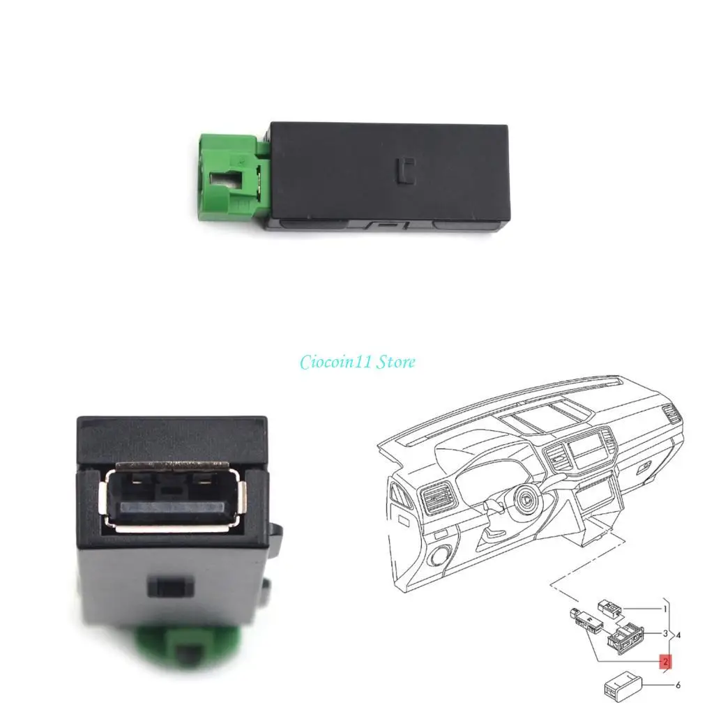 

Multifunction USB Auxiliary Interfaces Designed For Golf 7 High Speed Data Transfer And Charging Capabilities 5Q0035726E