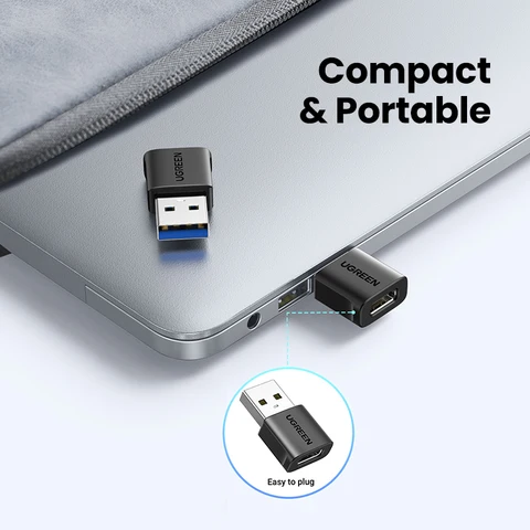 Адаптер UGREEN USB 3,1 Type C OTG, переходник с USB A «папа» на USB C «мама», кабели для Macbook, Samsung S10, Huawei, USB на Type-c OTG