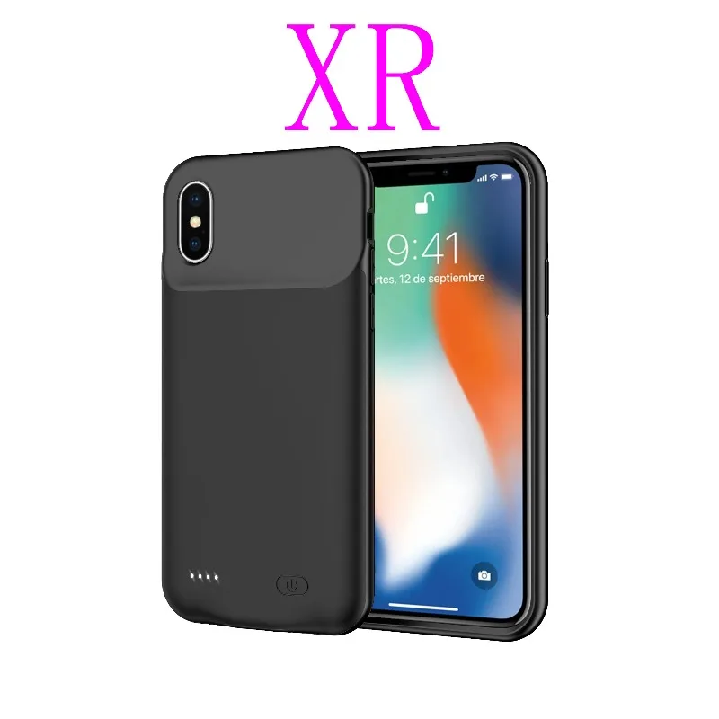 Étui de chargeur de batterie pour IPhone X, 5V, 6800mAh, pour IPhone XS/XR/XS Max, charge sans fil, batterie externe, couvercle de charge magnétique