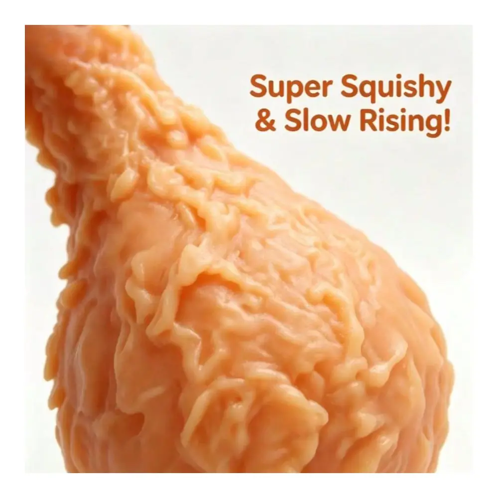 

Giant Chicken Leg Stress Relief Squeeze Toy, Slow Rebound Squishy Block, Durable, Suitable For Students Teenagers Adults, Ideal