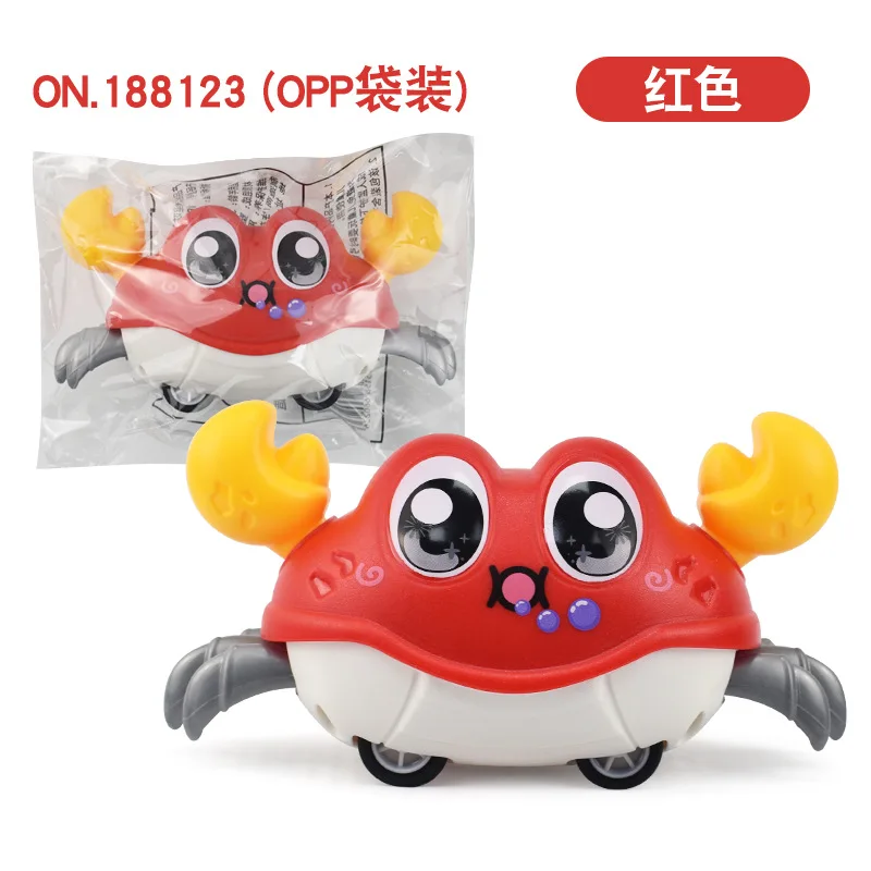 Divertente doppia forza che cammina granchio strisciante pancia tempo giocattolo sensoriale per bambini apprendimento infantile sviluppo strisciante polpo carino regali per bambini