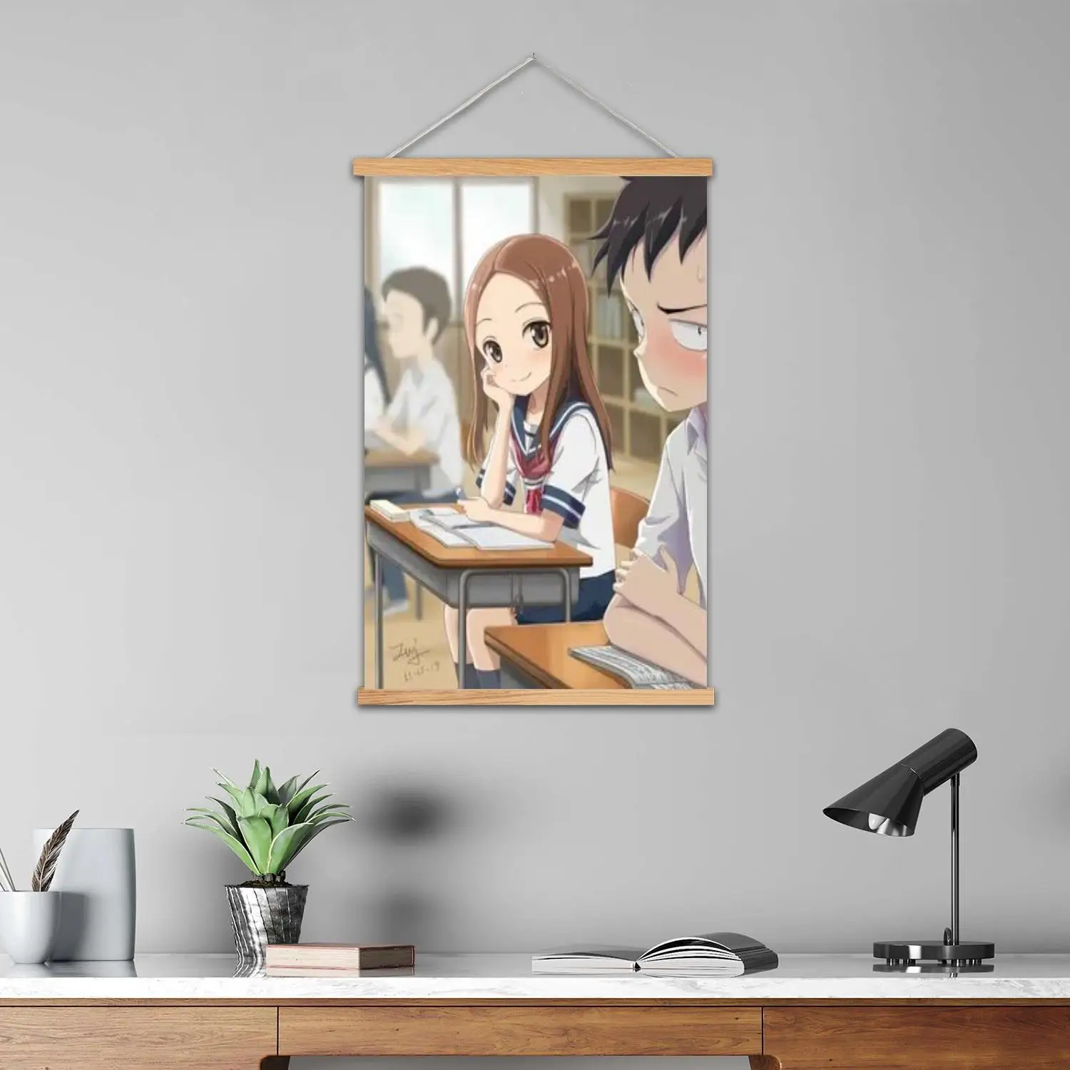 nagatoro san 2 Framed Wall Painting Canvas Art Poster and Wall Art,  Modern Family Bedroom Decor, Posters,Decorative painting