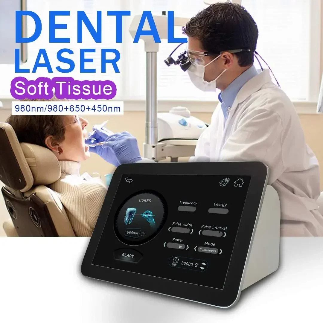 Hot sale diode laser dental soft tissue dental laser diode blue 3 wavelength dental diode laser