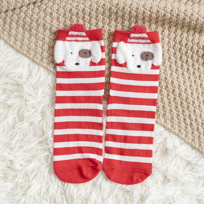 Cartoon Christmas Socks Ornaments Merry Christmas Decorations For Home Christmas Gifts Xmas Noel New Year Supplies 3-8Y