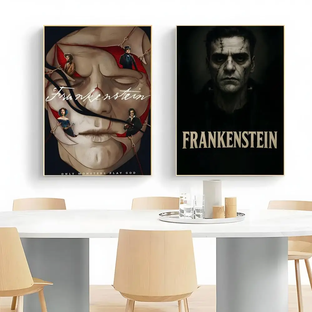 horror classic wall art F-Frankenstein Poster Wall Art Print Decorative Mural Home Decor Gift Unframed