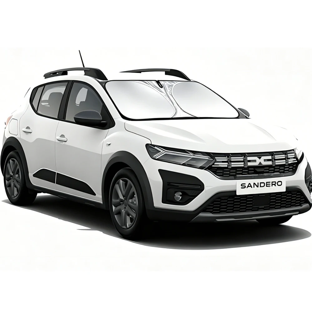 For Dacia Sandero New Car Windshield Sun Shade Blocks UV Reflector Window Visor Shield Cover Foldable Parasol 1 Piece