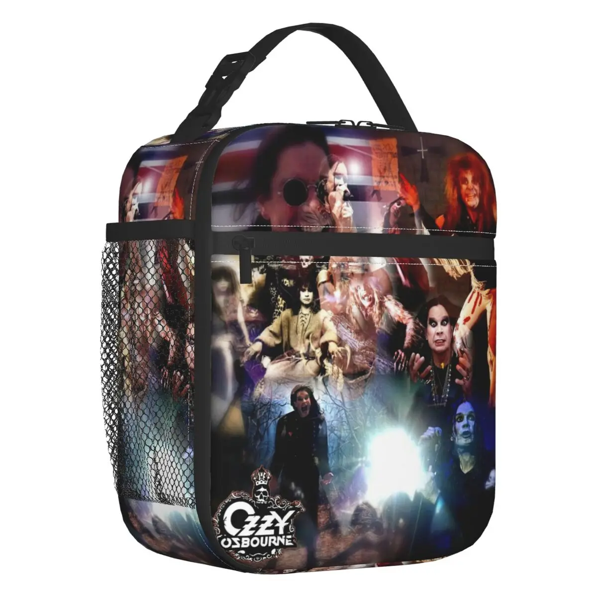 Ozzy Osbourne Prince Of Darkness Thermal Insulated Lunch Bag Band Rock Portable Lunch Container for Outdoor Picnic Food Box