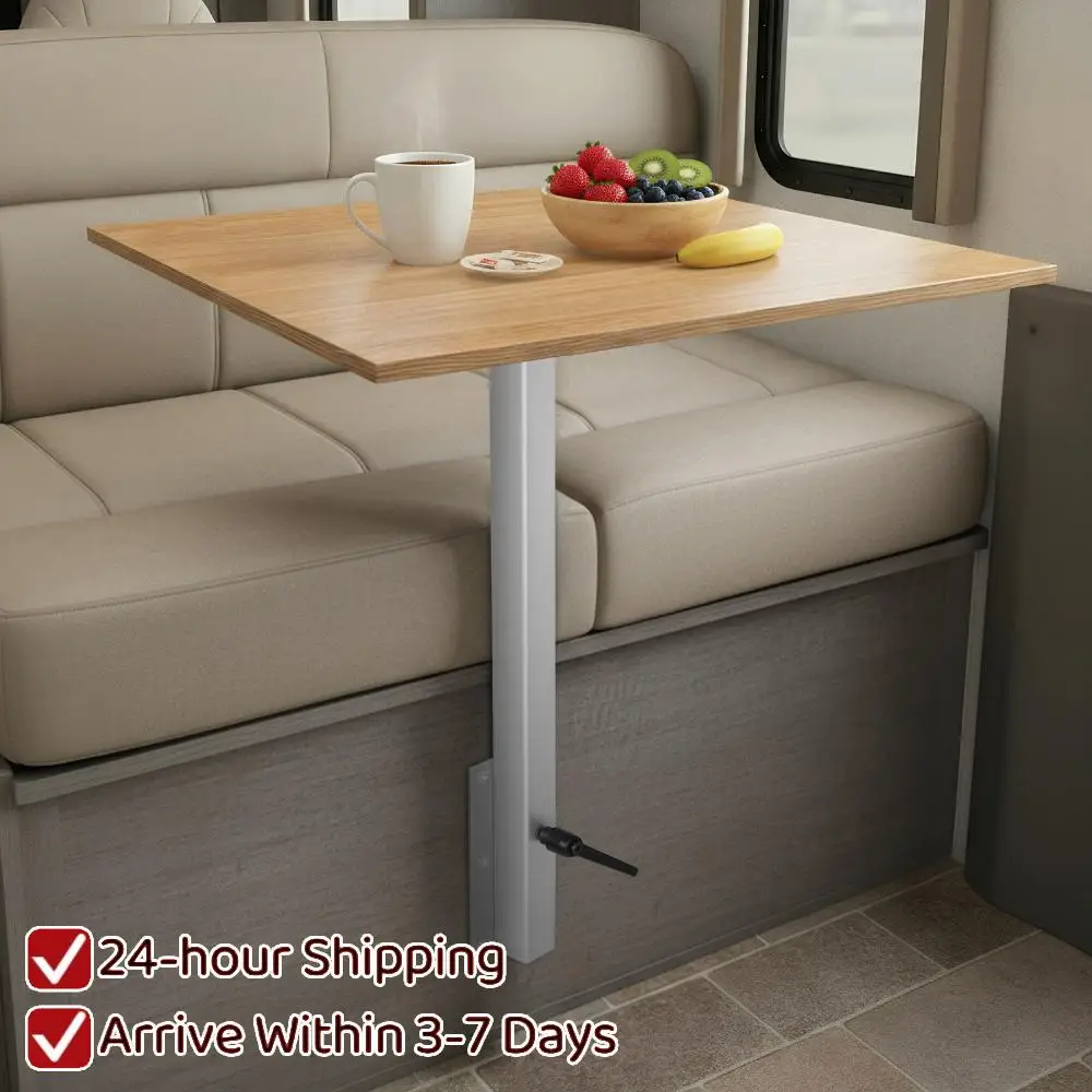 

RV Adjustable Table Leg 360 Degree Rotation Height Adjustable RV Table Leg Bracket for Caravan Motorhome Yachts Easy To Install