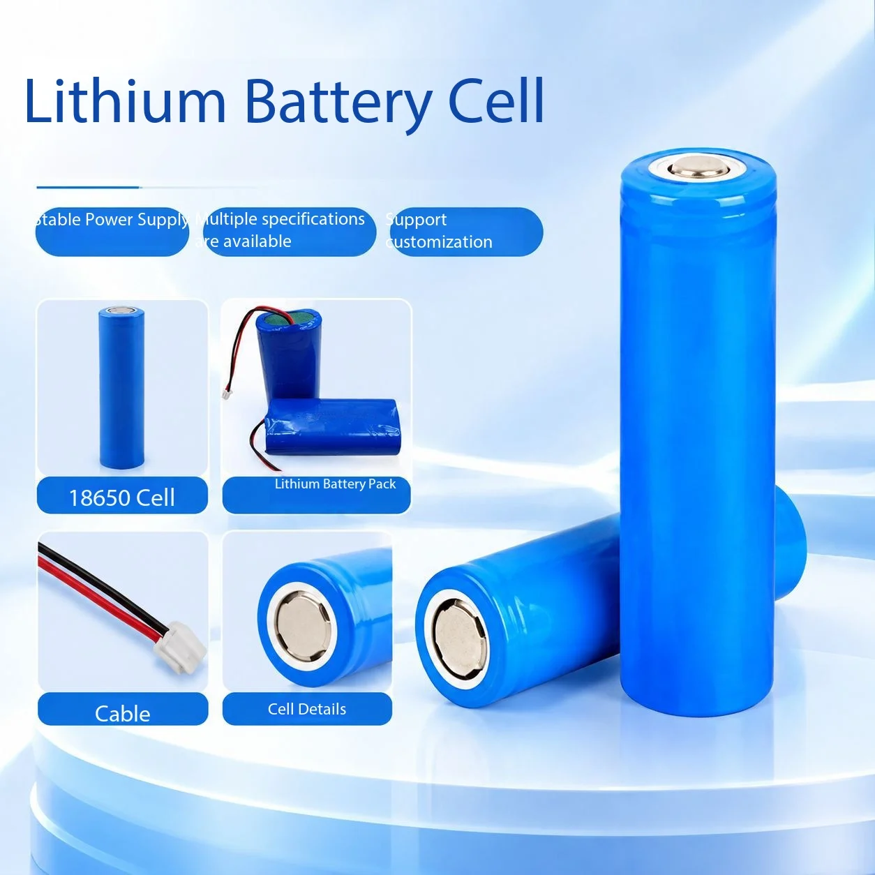 21700 5000mAh Lithium Battery Pack For Samsung Custom Flashlight Small Fan Headlight Toy Universal Battery