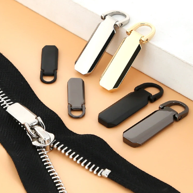 Detachable Metal Zipper Sliders for Clothing Jackets Pants Bags with Hidden Lock Zipper Replacement Slider Sewing Accessories