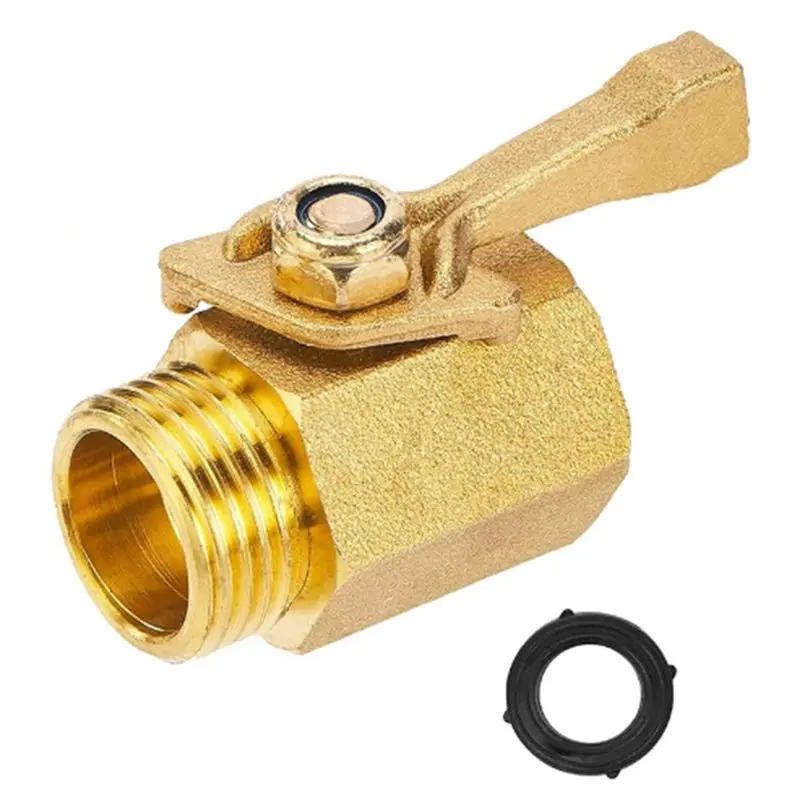 AT63-Garden Hose Brass 1 Pc Shut-Off Valve, 3/4