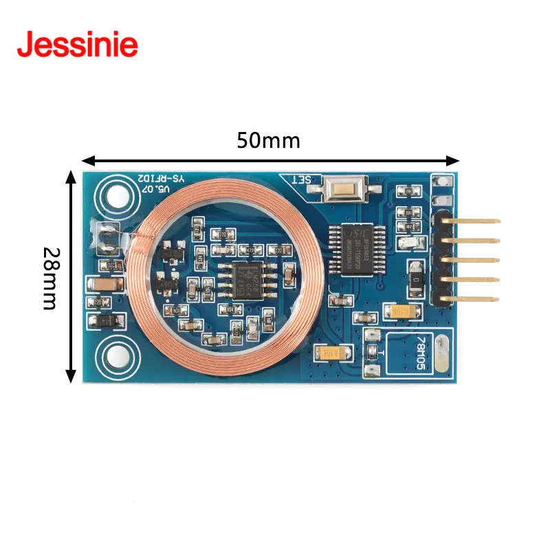 Leitor RFID Módulo para Controle de Acesso, ID Card Decoder, UART Output Board, DIY Modificação, 125KHz, TK4100