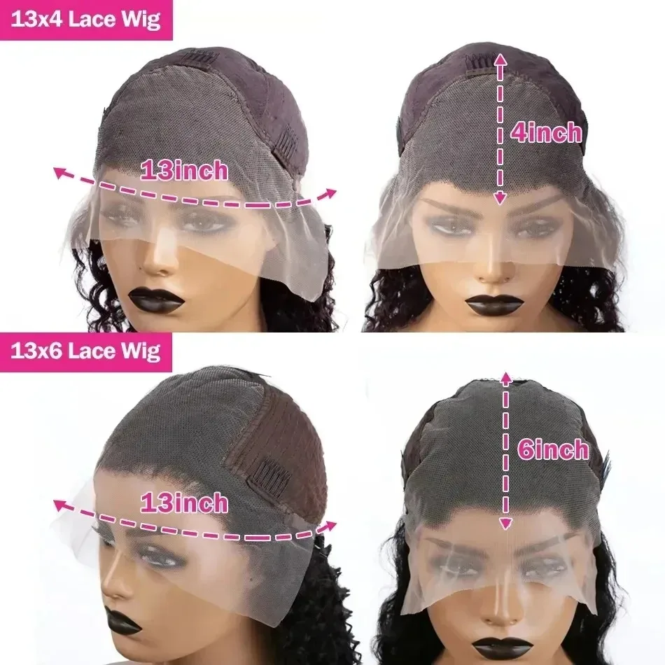 200 Density Lace Front Wig PrePlucked For Black Women 20 Inch HD Transparent Body Wave 13x4 13x6 Lace Frontal Human Hair Wig