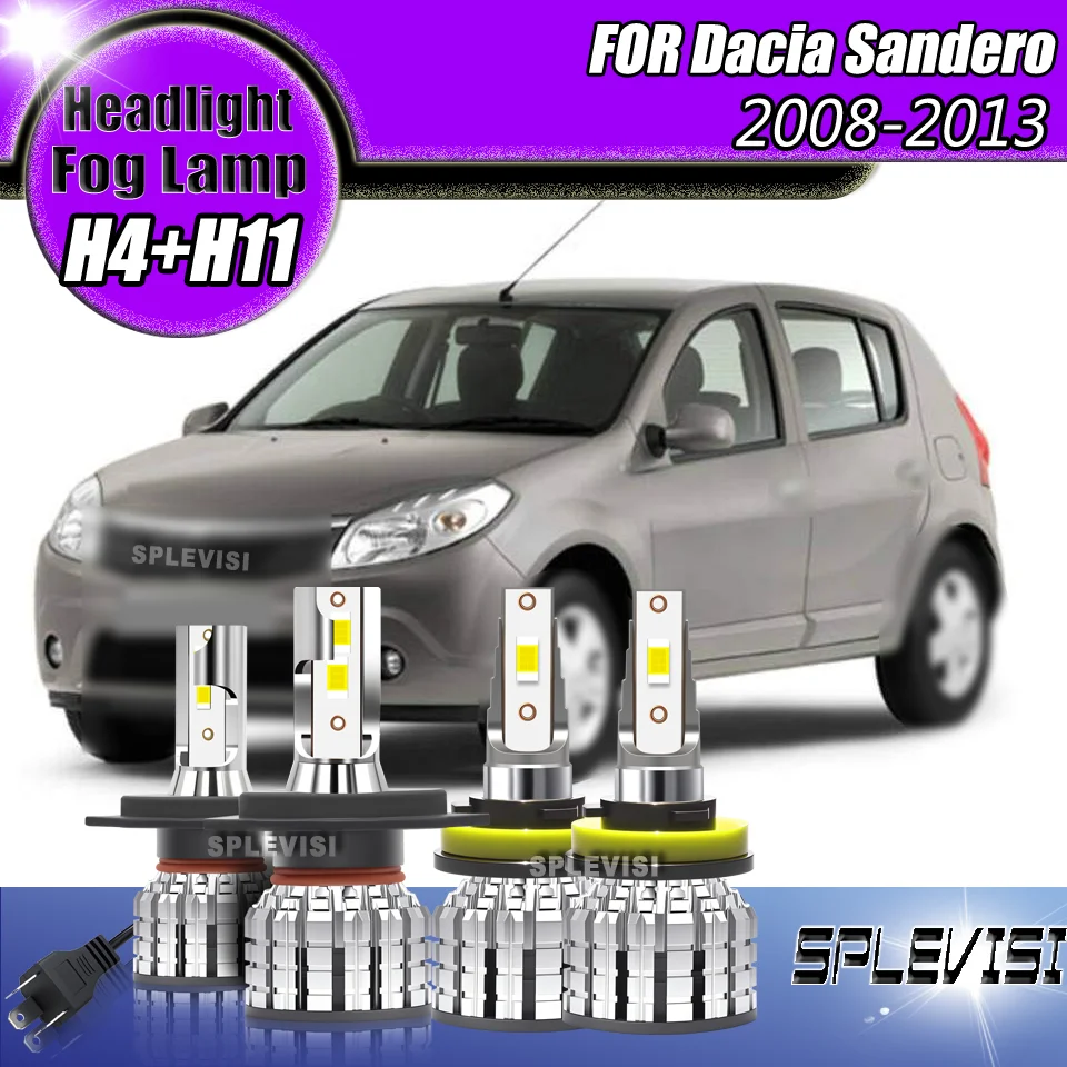 

12v 350% Brightness CSP Chips 6000K 9003 H11 Headlight Fog Light Suit Warranty For Dacia Sandero 2008 2009 2010 2011 2012 2013