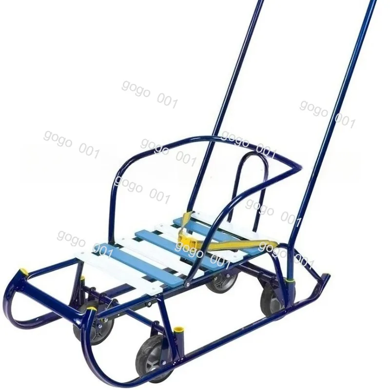 Ice Snow 2-in-1 Folding Slider, Adjustable Height for Growing Kids, Easy to Carry Outdoor Winter Toy
