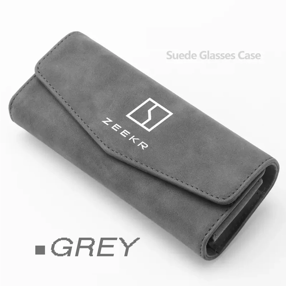 

For Geely ZEEKR 001 007 009 X Accessories Suede Car mounted glasses case glasses clip decoration storage modification