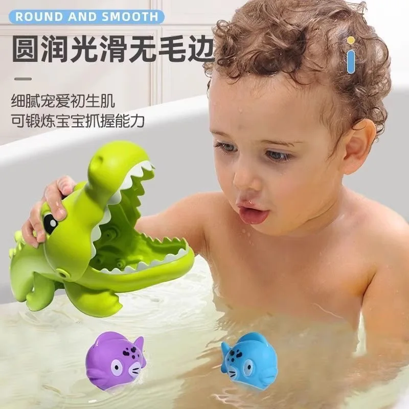 Baby Bath Water Toys - Crocodile & Fish Sprinkler Toys Creative Water Play for Toddlers Boys Girls