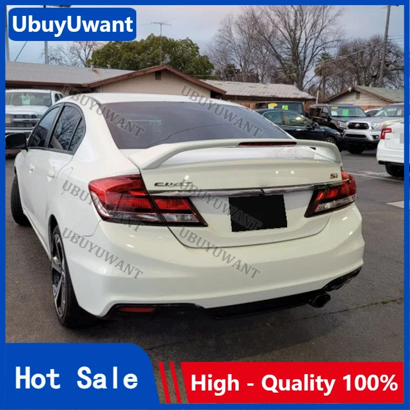 

For Honda Civic SI 4dr ABS Plastic Rear Wing Lip Spoiler 2012 2013 2014 2015