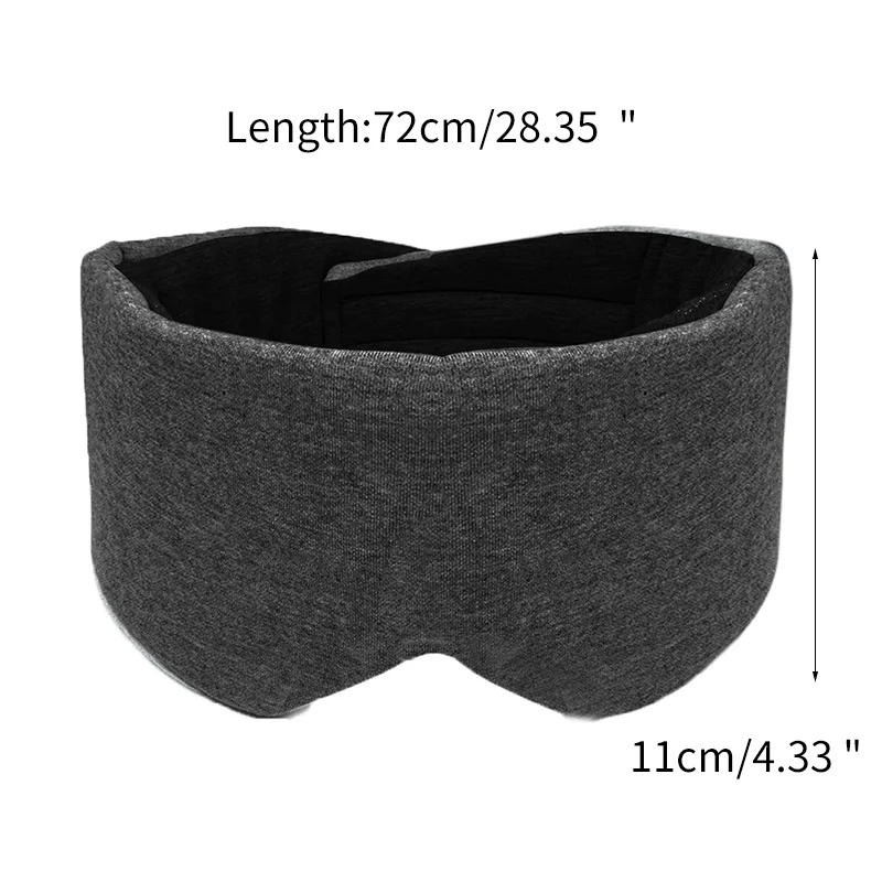 Schlaf-Augenmaske aus Baumwolle, 100 % blockierende leichte Schlafmaske für Seitenschläfer, weiche, kühlende Verdunkelungs-Augenmasken zum Schlafen – Detail 7