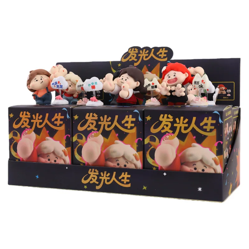 

Светящиеся игрушки-сюрпризы Luminous Life: Аниме-фигурки, милые мультяшные персонажи, украшения для дома и рабочего стола, небольшой подарок для друзей и семьи, коллекционная модель