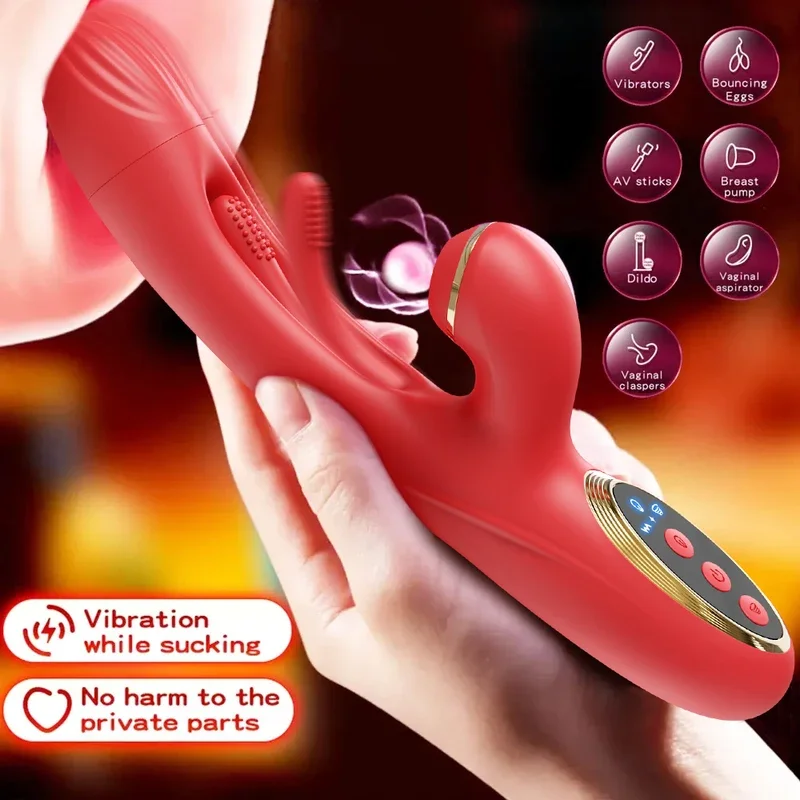 Tapping flapping vibrator for women clitoris clicker sucker powerful sex toy woman female rabbit sucking vibrators