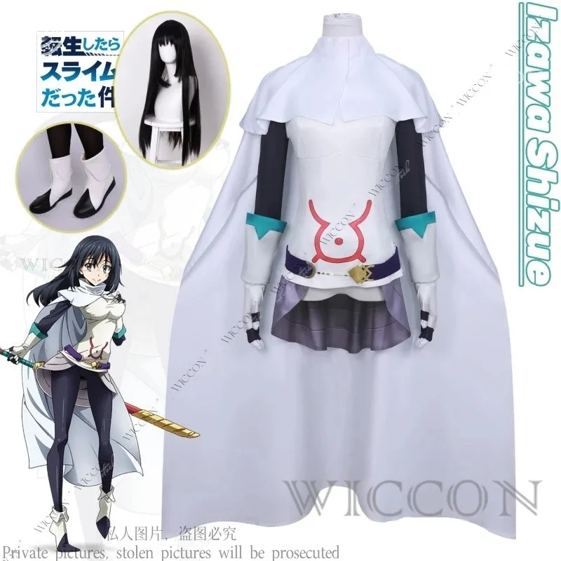 

Izawa Shizue Anime That Time I Got Reincarnated as a Slime Cosplay Costume Wig Shoes Halloween Carnival Costumes For Women