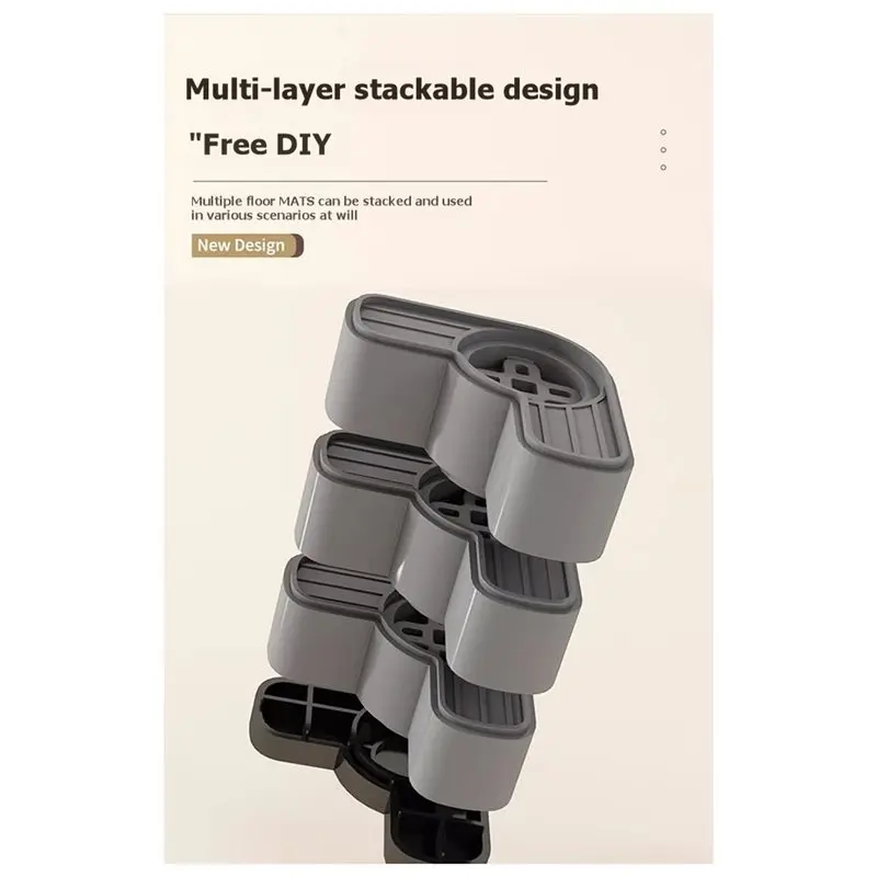 AB13-Anti-Slip Shock-Absorbing Noise-Reducing 4-Washing Machine Base Stand For Bathroom Universal Height-Adjustable Feet
