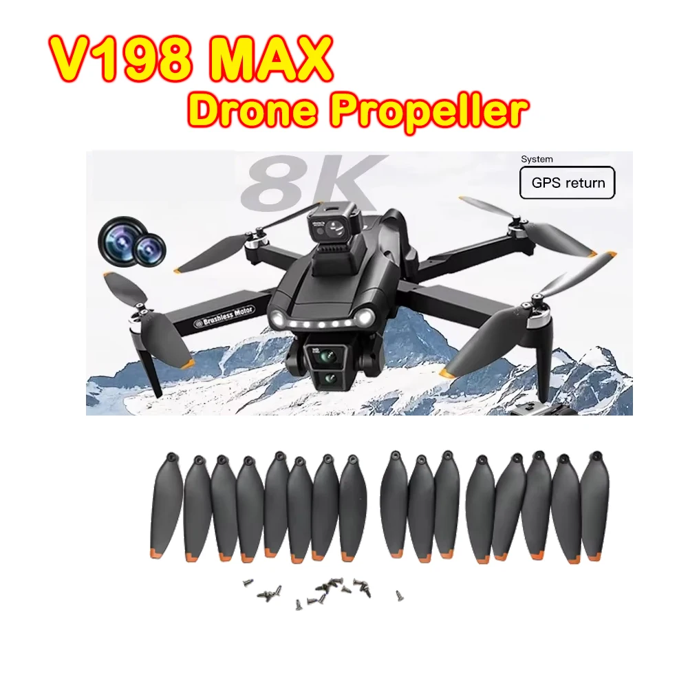 

Запасная часть для дрона V198 MAX: пропеллер V198MAX, лопасть винта в форме кленового листа, ротор для систем GPS-избегания препятствий, аксессуар для V198
