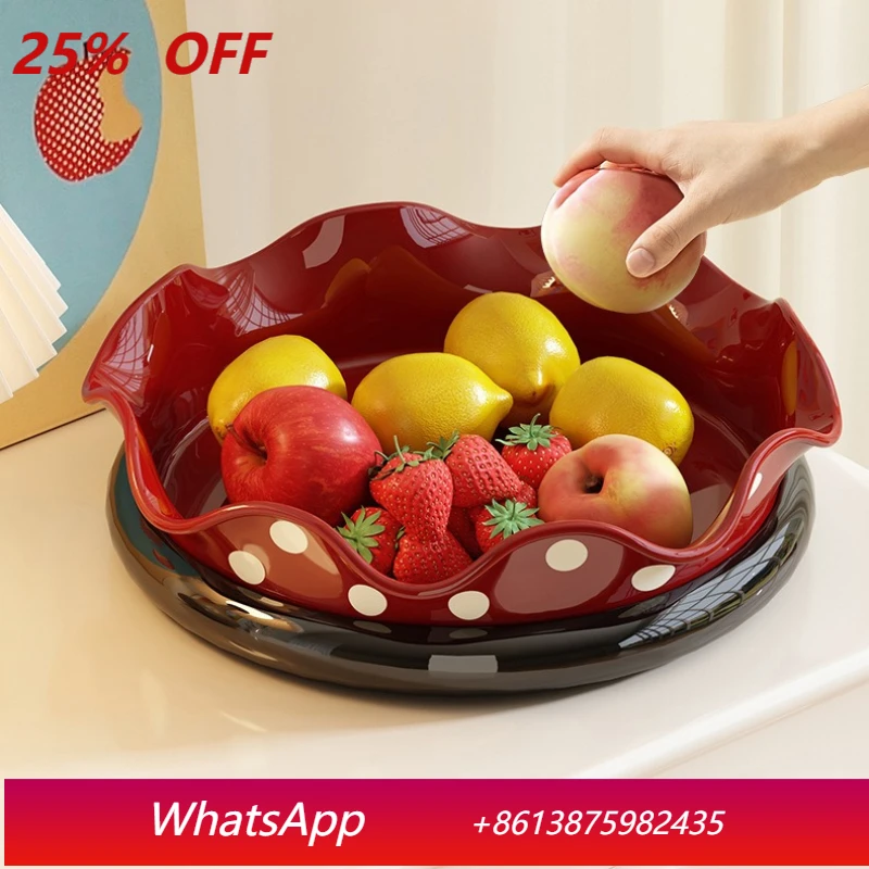 

LTT creative fruit tray household living room rotatable fruit tray dim sum dried fruit tray