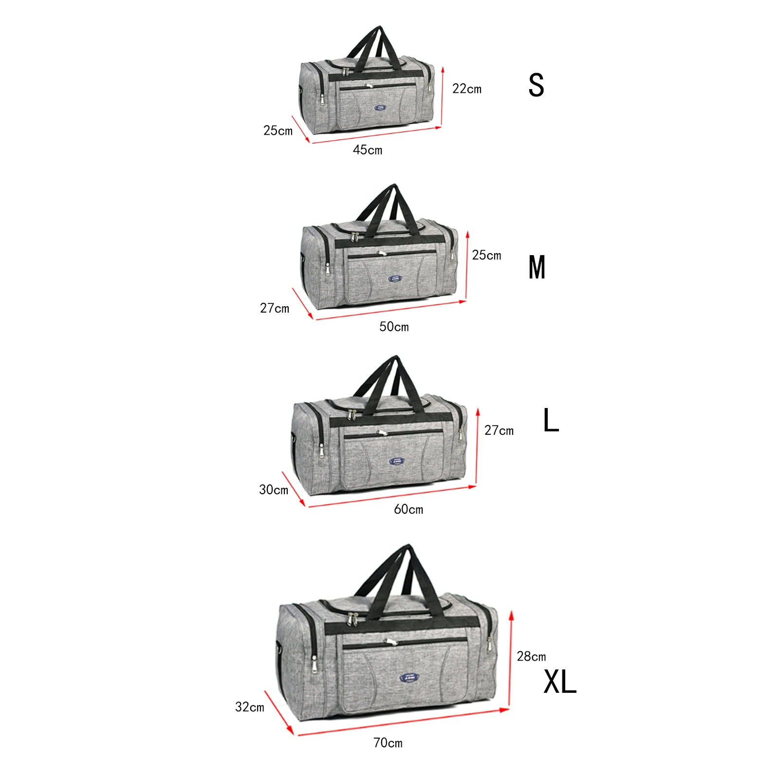 Borse da viaggio da uomo impermeabili Oxford bagaglio a mano borsa da viaggio grande borsa da viaggio da viaggio per Weekend di grande capacità