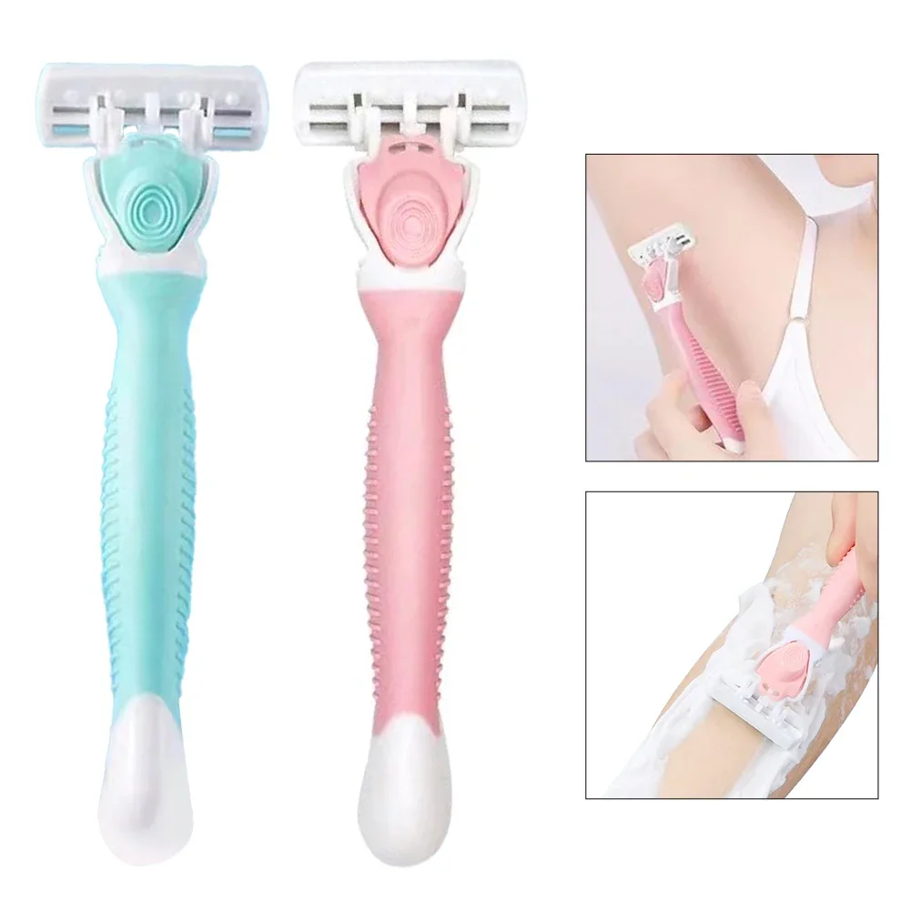 

Women Safety Razor 6-layer Stainless Steel Manual Beard Shaving Blades Body Hair Bikini Underarm Thigh Shaver