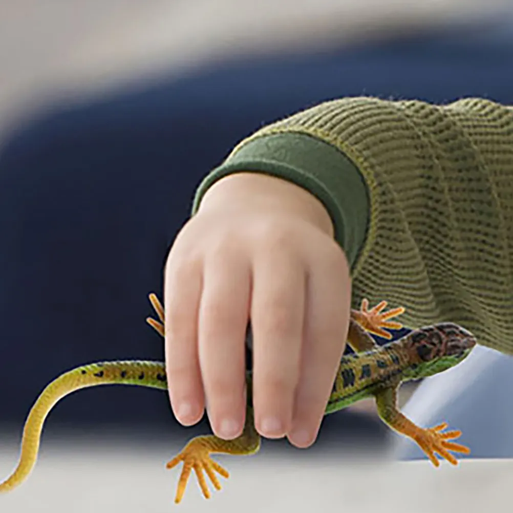 

3Pcs Simulation Lizard Realistic Lifelike Plastic Decoration Prank Prop Home Garden Balcony Ornament Animal Figure