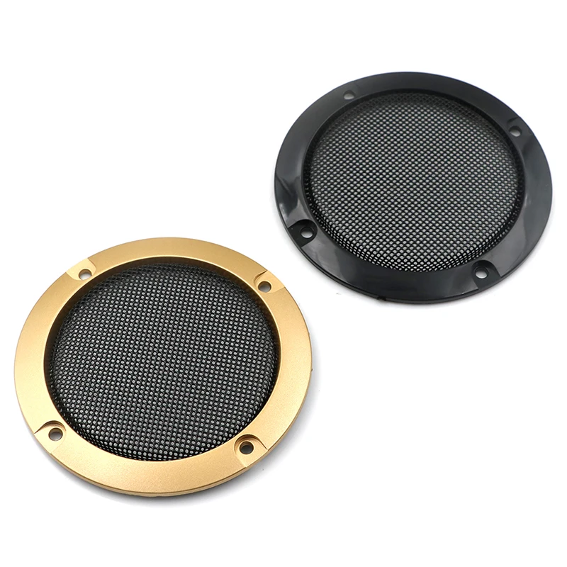 Subwoofer Frame Grille para Speaker, Capa Protetora, Capa de Malha, Círculo Decorativo, Acessórios DIY, 3 polegadas, 2PCs