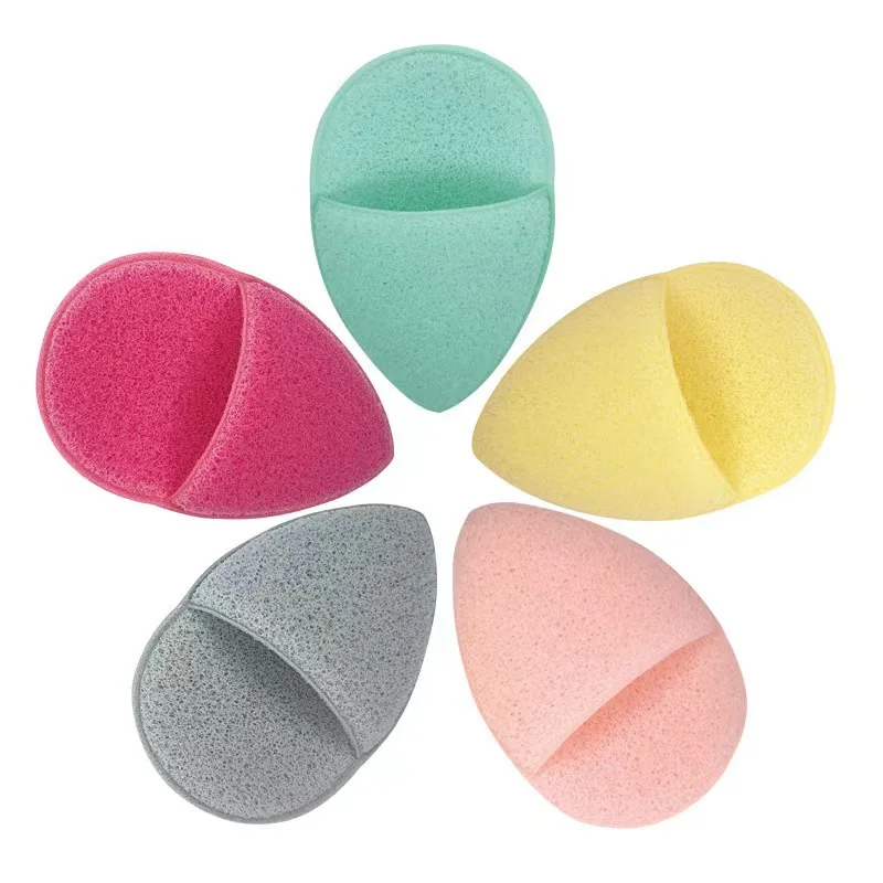 Natural Exfoliating Face Wash Cleansing Puff Flutter Sponge Deep Remover To Black Headband Cosmetic Sponges Facial Clean Tool