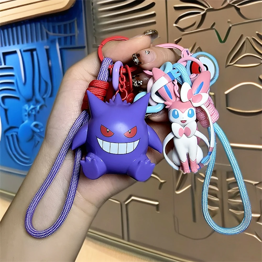 

Genuine Pokemon Keychain Animation Characters Pikachu Aromatherapy Series Accessories Lovable Desktop Decorations Couple Gift