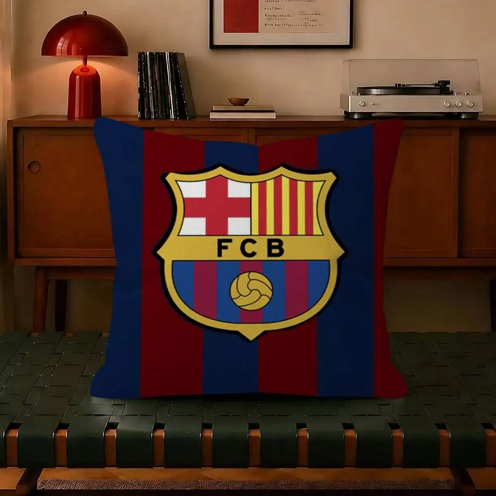 Kissen, Geschenk, Heimbüro, Dekoration, Schlafzimmer, Sofa, Auto, Kissenbezug, 45 x 45 cm, City B-B-Barcelona Art Logo – Detail 16