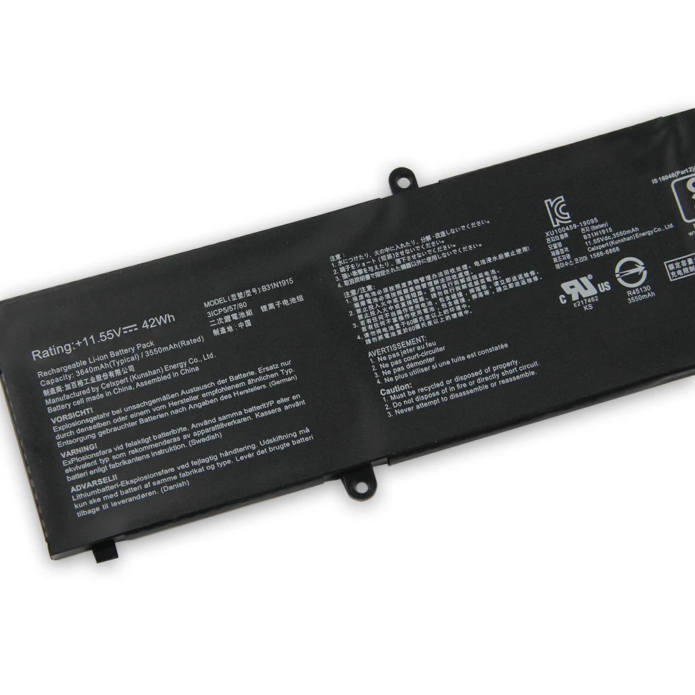 بطارية بديلة جديدة B31N1915 C31N1915 لـ ASUS ExpertBook B1 B1400 B1400CEAE PX555C PX455C P1550C B1500C B3400 L1400 L1400C