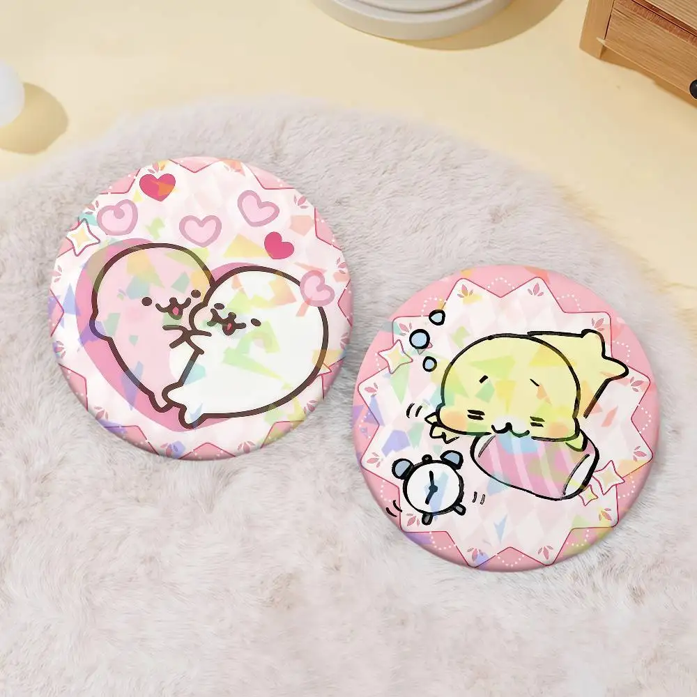 PINK Kawaii M-mamegoma CUTE Baby Enamel Pin Clothing Bag Accessories Brooch Cartoon Science Fiction Badge Gift