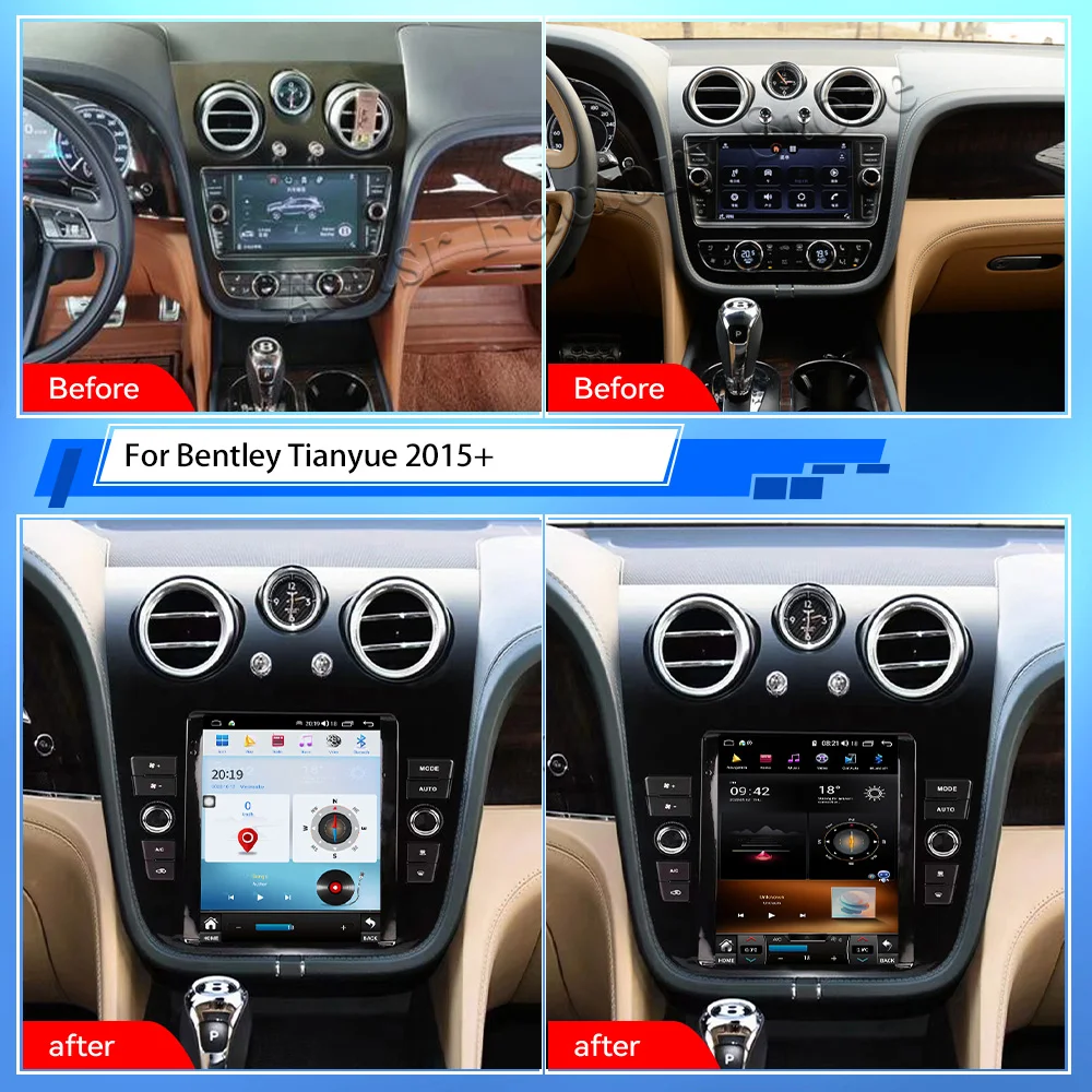 

For Bentley Tianyue 2015+ Android Car Radio GPS Navigtion Multimedia Player Head Unit Audio Video Carplay