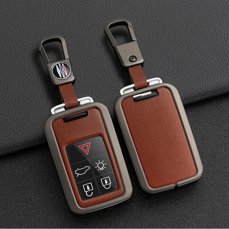 

5/6 Buttons Zinc Alloy + TPU Car Remote Key Holder Shell Case Full Cover for Volvo XC60 V60 S60 S80 XC70 V40 Car Accessories