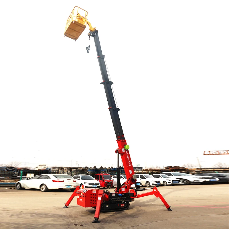 New Electric Hydraulic Spider Crawler Crane 5000kg Small Crane 3 Ton Mini Crane Customized For Sale