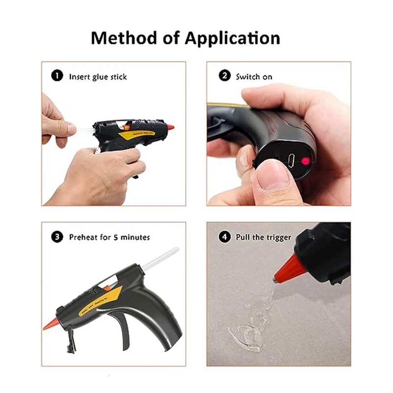 Hot Melt Glue Machine With 50 Glue Sticks, Lithium Electric Hot Melt Machine, Rechargeable, Manual Repair Stick Tool