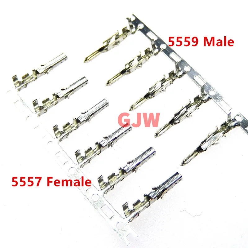 100pcs/s 4.2mm 5557 & 5559 Series Male & Female Terminal Pins for PC ATX/PCI-E/EPS Power Supply Cable Cold pressed terminal HOT