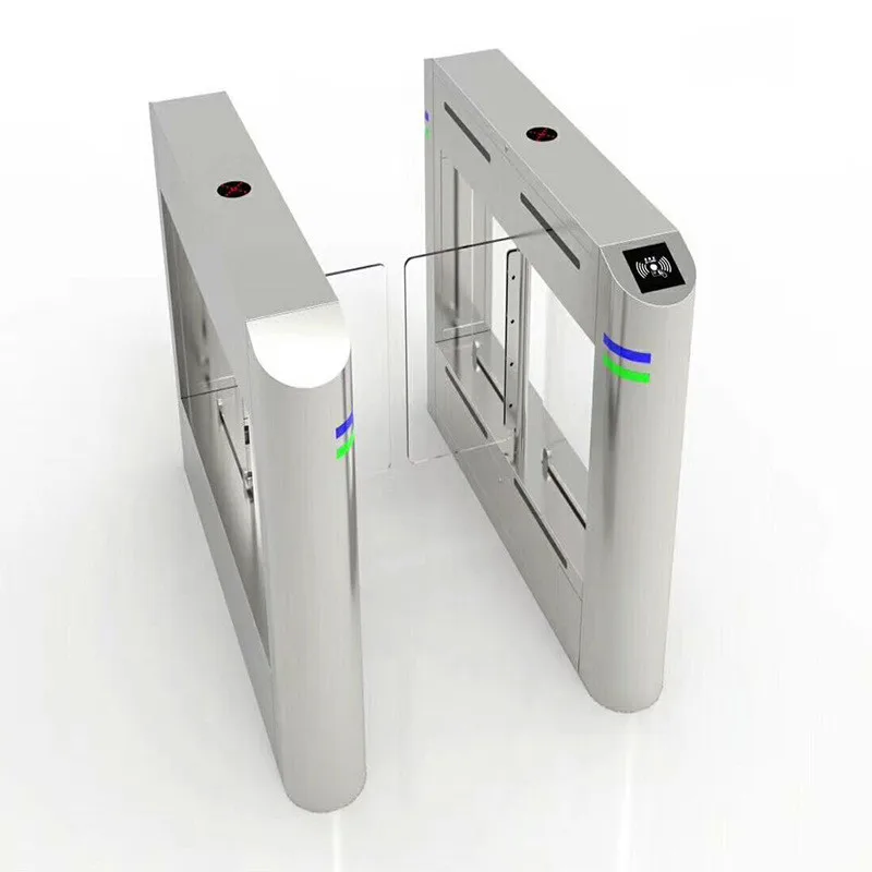 Zento Pedestrian Entry and Exit High Security Bi-Directional QR Code RFID Card Access Control System Swing Turnstile Airport Gym